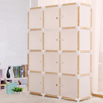 Plastic and Wood DIY Folding Wardrobe Cabinets for Home (ZH009)